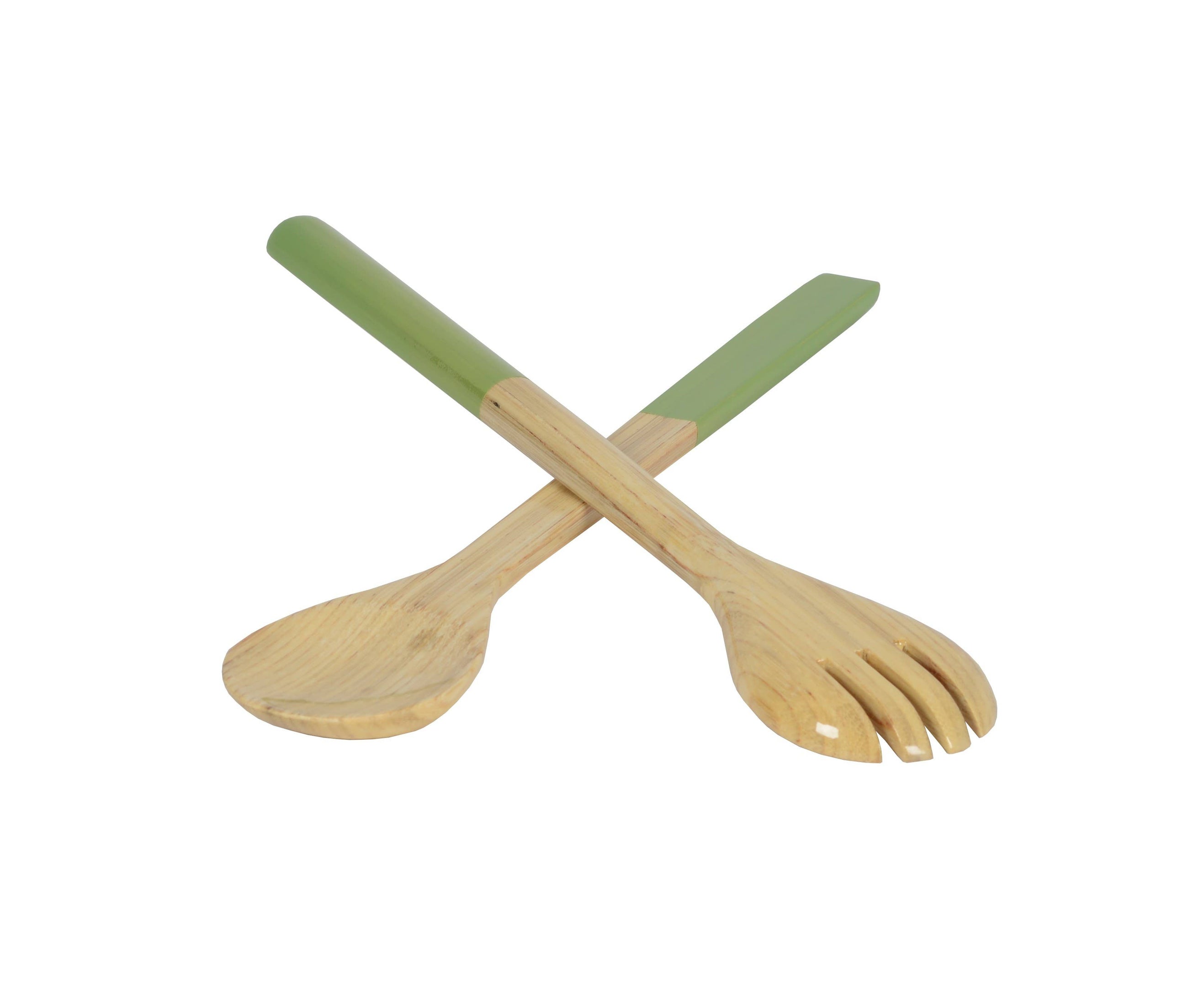 Bamboo 14.7 White Server Set