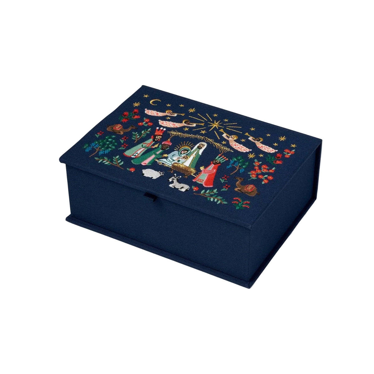 Nativity Embroidered Keepsake Box