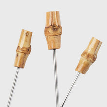 Set 6 Natural Bamboo Cocktail Picks