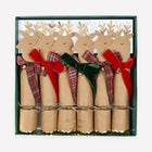 Tartan & Velvet Bow Reindeer Crackers
