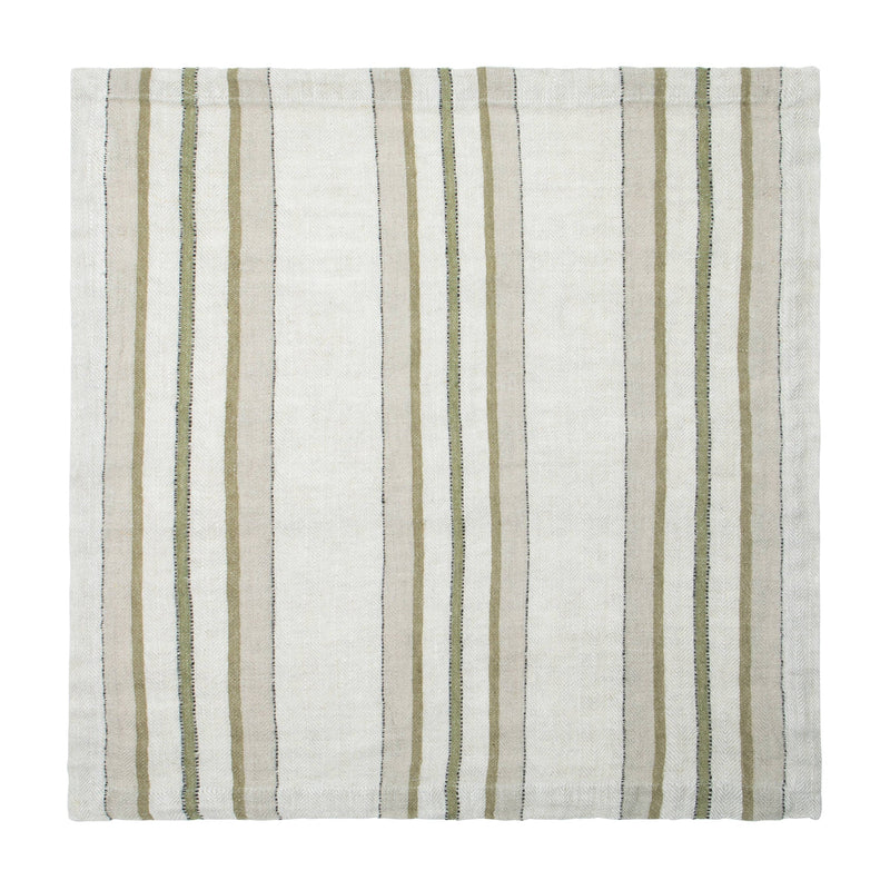 Olive Stripe Napkin