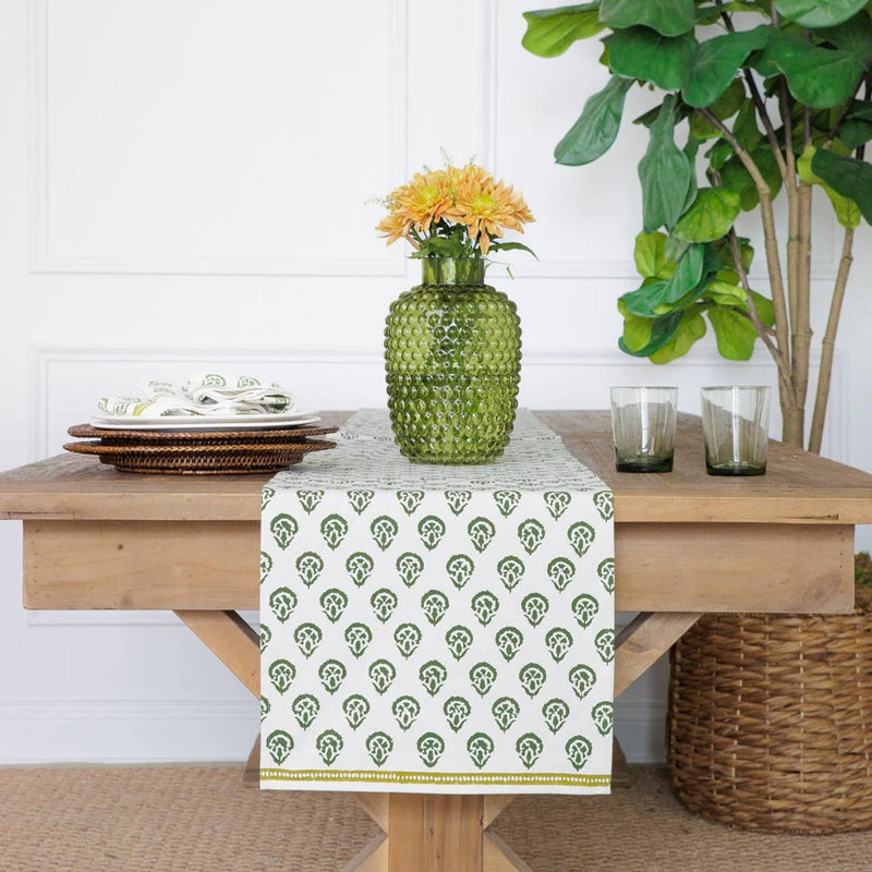 India Hicks Carnation Hunter Green, Runner