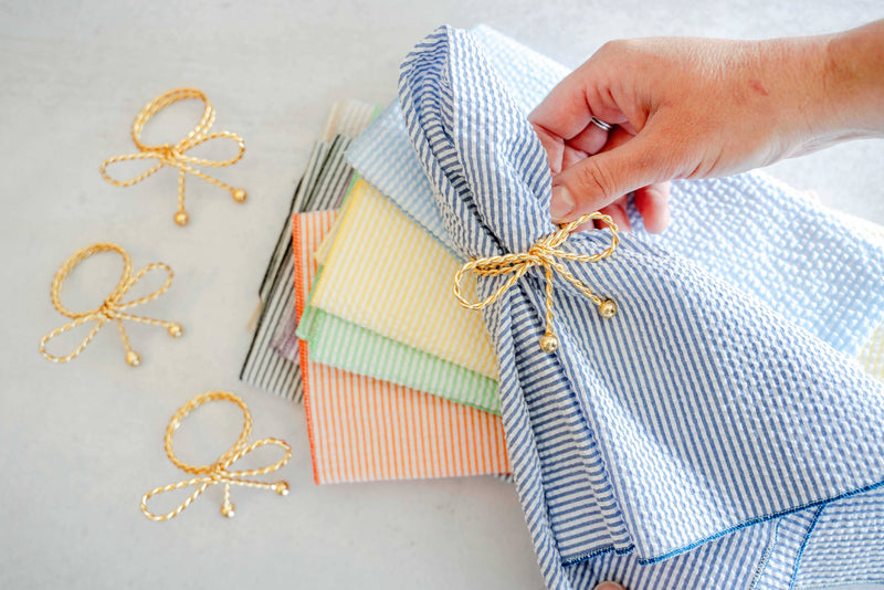 Gold Bow Napkin Ring