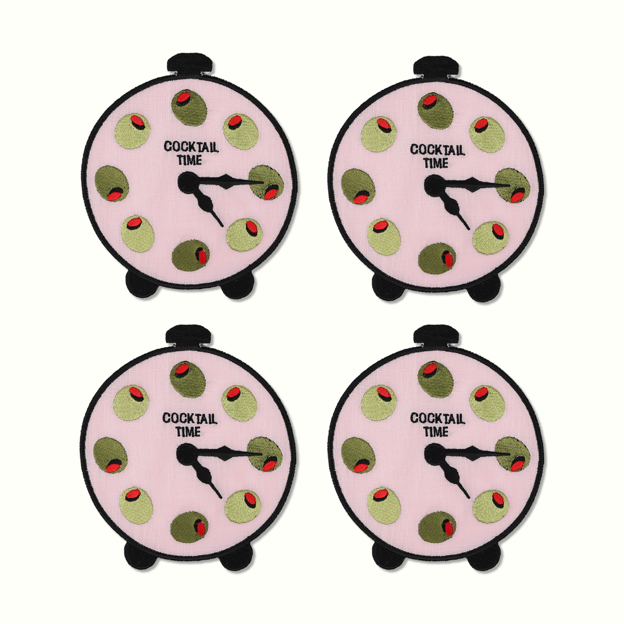 Cocktail Time Linen Cocktail Napkins