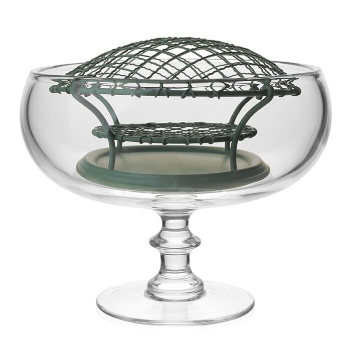 Classic Footed Rose Bowl, With Wire