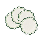 Embroidered Round Scalloped Placemats