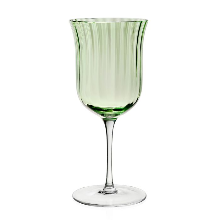 Corinne Water Goblet, Green