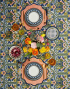 Corte Blu Tablecloth, 70 x 110"