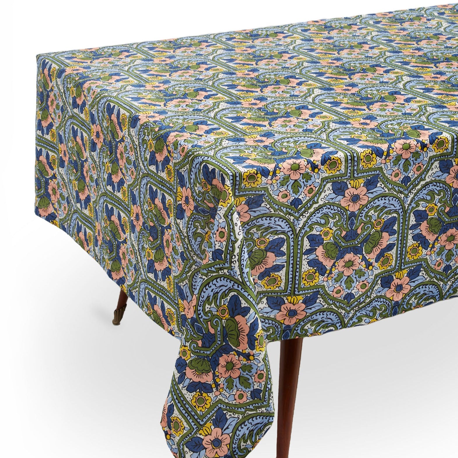 Corte Blu Tablecloth, 70 x 110"