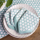 India Hicks Cuban Cross Napkin, Palladian Blue