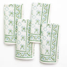India Hicks Cuban Flower Napkin, Palladian Blue & Sage