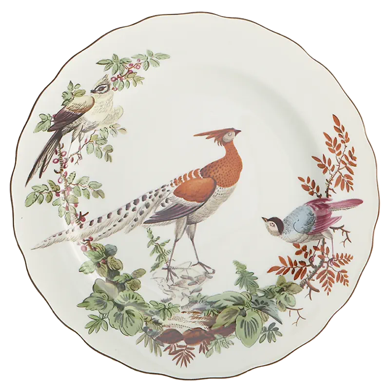 Chelsea Bird Dessert Plates, Set of 4