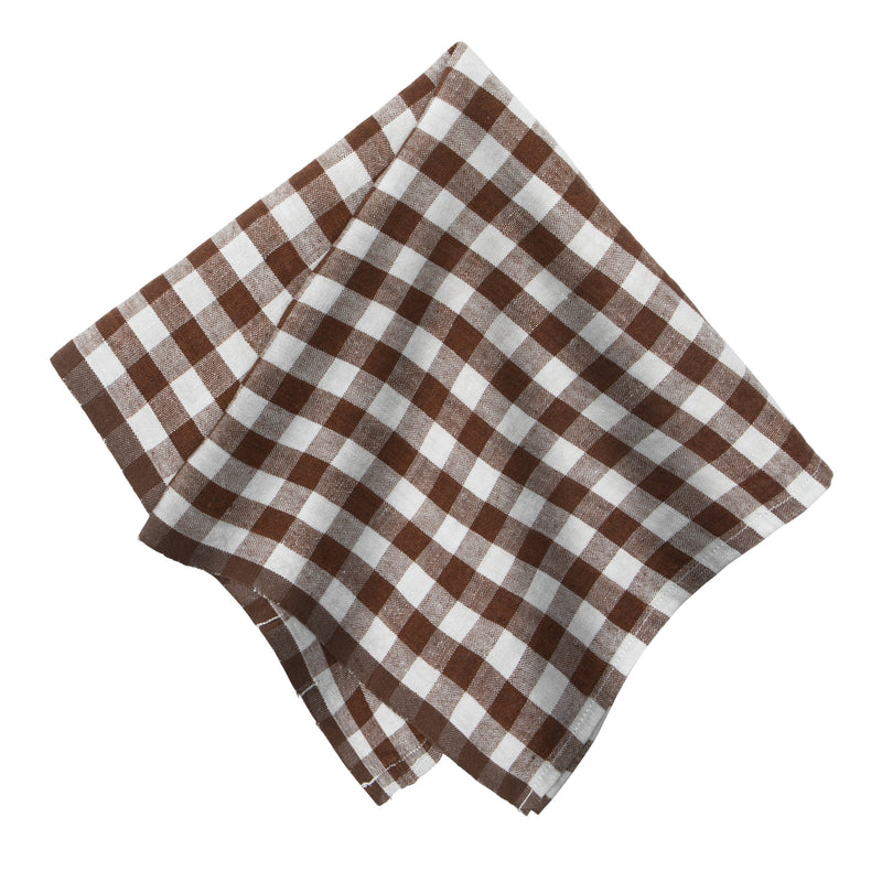 Walnut Gingham Napkin