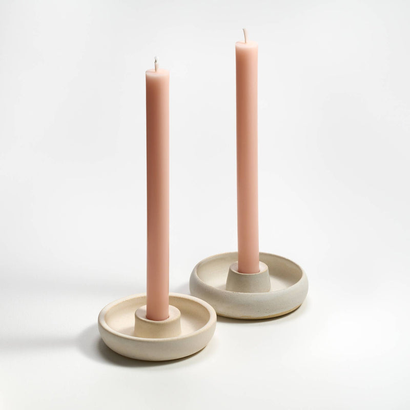 12" Church Taper Candles, Cream