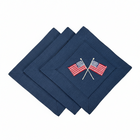 American Flags Cocktail Napkins, Set of 4