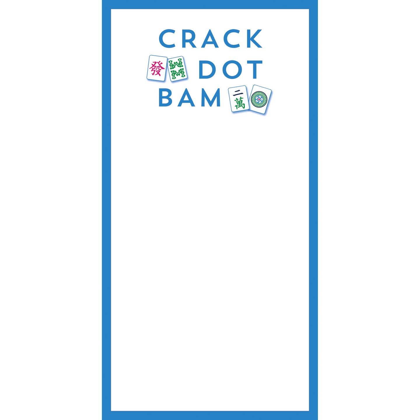 Mahjong Crack Dot Bam List Notepad