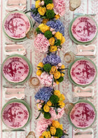 Pink Linen Scalloped Napkins