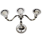3 Light Silver Plated Candelabra