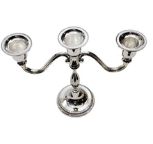 3 Light Silver Plated Candelabra