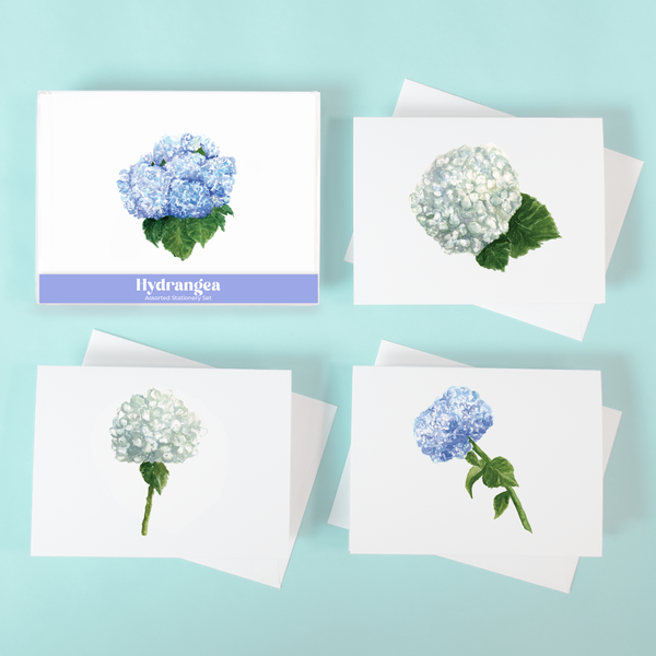 Hydrangeas Assorted Card Set