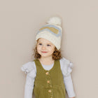 Snow Goggles Cream Hand Knit Hat