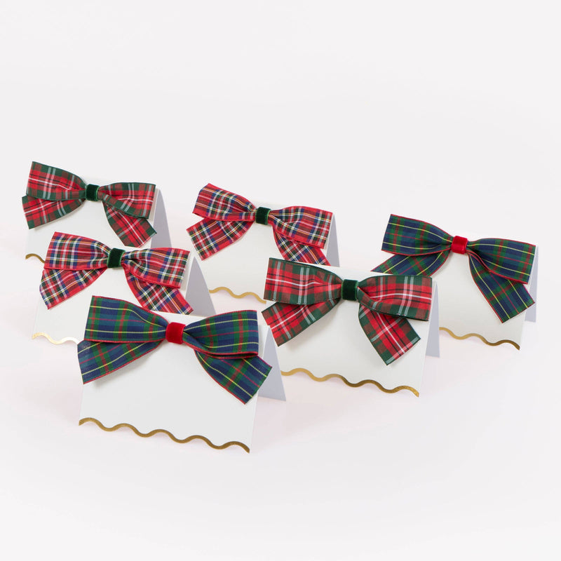 Tartan Place Cards