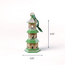 Green Rattan Pagoda Ornament