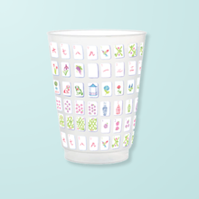 Mahjong Set of 6 Frosted Cups
