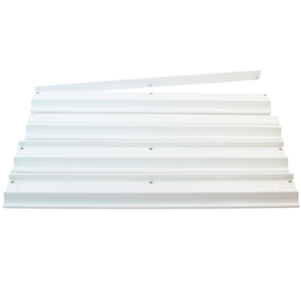 White Acrylic Mahjong Racks & Magnetic Pushers