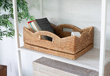 Rattan Scallop Basket