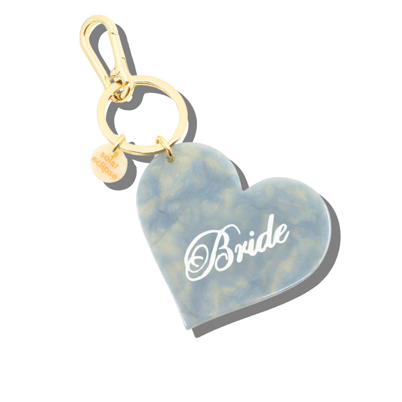 Bride Heart Bag Charm & Keychain