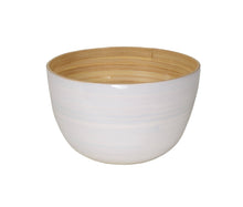 Bamboo Serving Bowl: White
