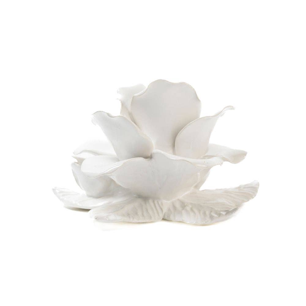 Italian Rose Petal Candle Holder