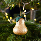 Handmade Gold Pear Ornament