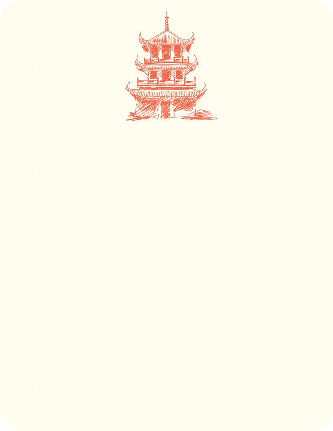 Pagoda Notes & Envelopes