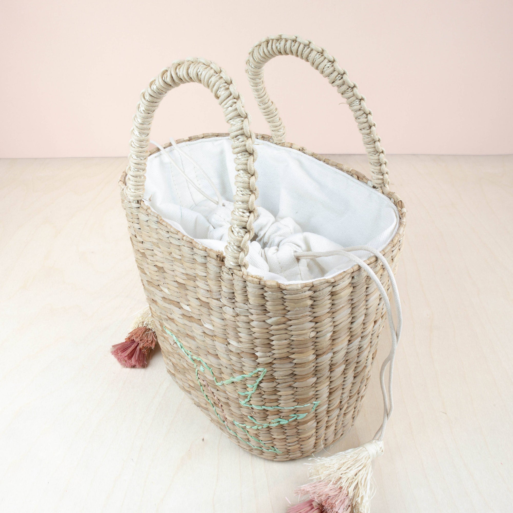 Embroidered Hummingbird Tote