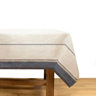 Eze 60x90" Tablecloth, Natural & Blue