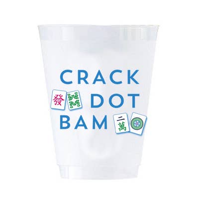 Mahjong Crack Dot Bam Shatterproof Cups
