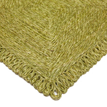 Square Abaca Placemat, Green