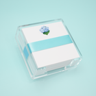 Hydrangea Square Desk Set