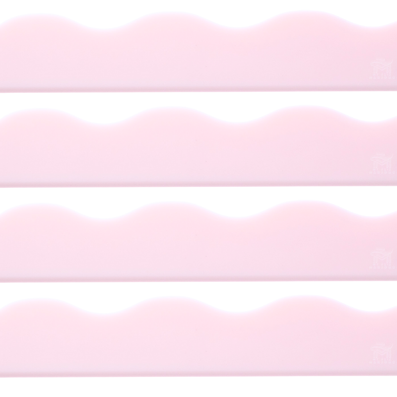 Acrylic Wavy Pusher, Solid Pink