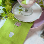 Citron Topiary Linen Towel