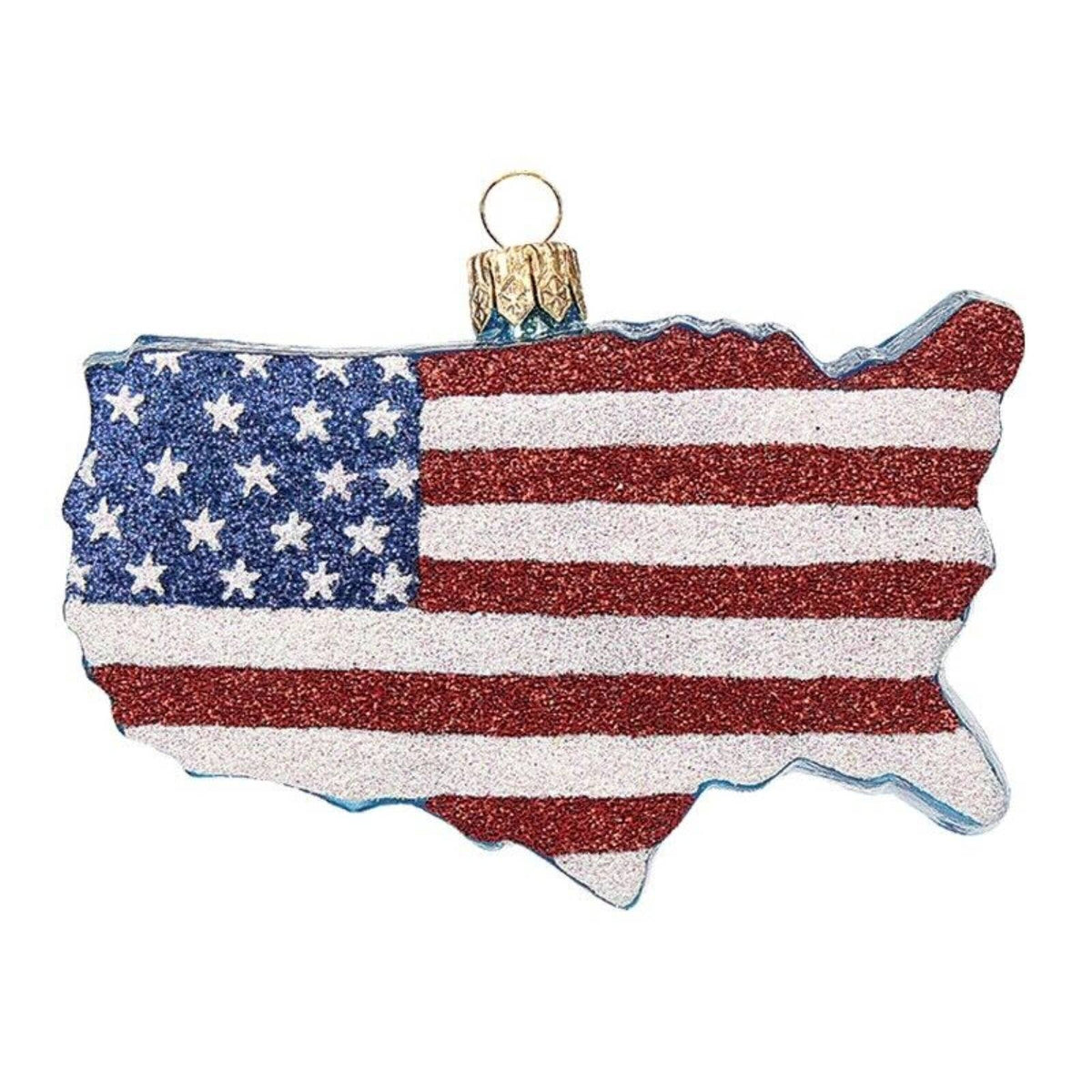 United States Glass Ornament