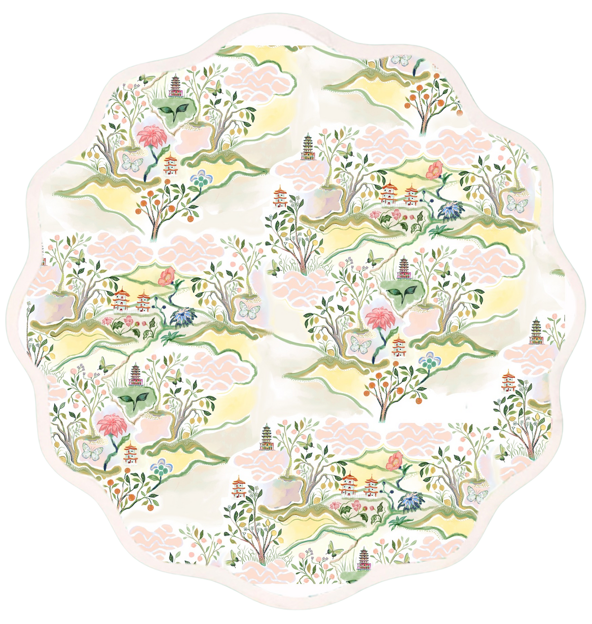 Pink Pagoda Placemats
