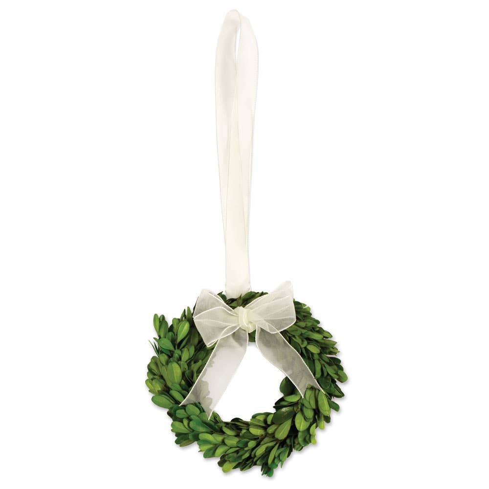 Small Cream Boxwood Wreath