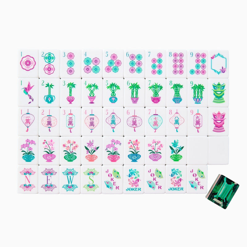 Emerald Mahjong Tiles