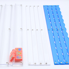 Wavy Acrylic Mahjong Racks & Magnetic Pushers, Blue & Clear