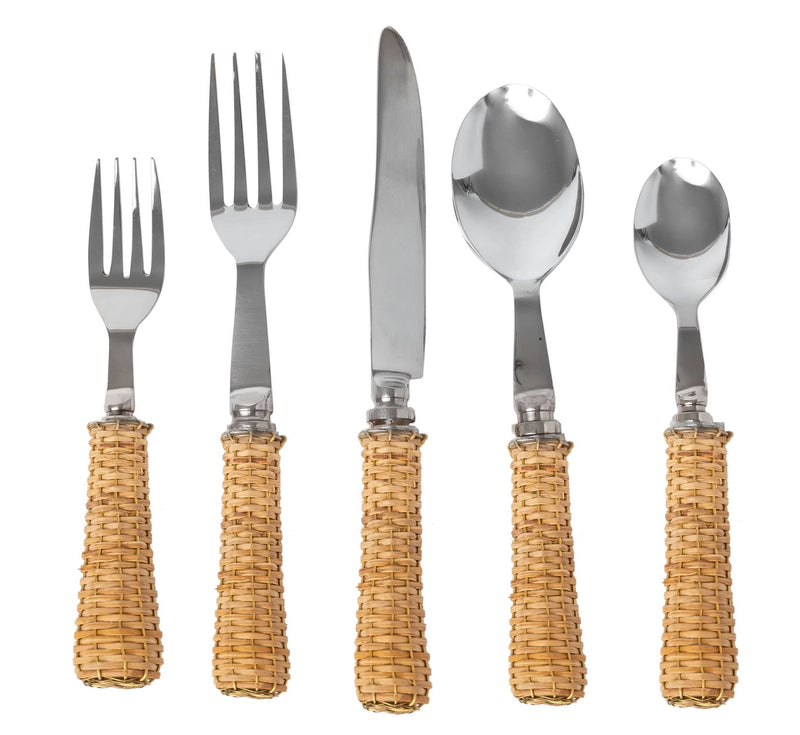 Natural Woven 5 Piece Setting