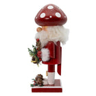 Mushroom Santa Nutcracker, 9"