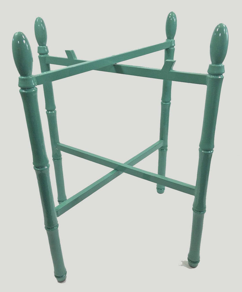 Sea Octagonal Lacquer Tray Table with Insert